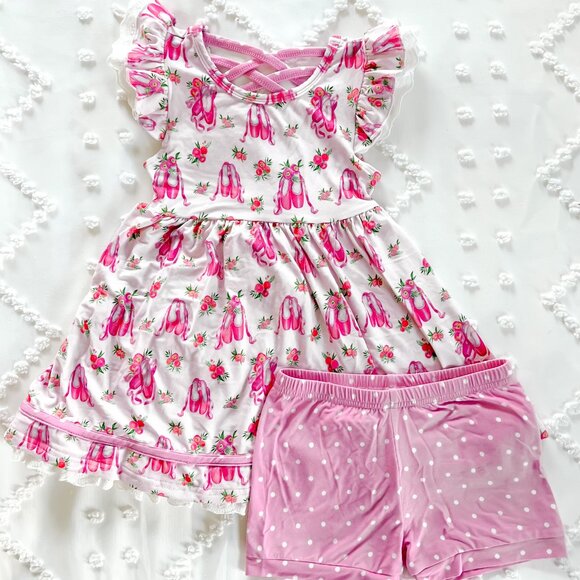 Bamboo Twirl Tunic Set - Ballet Slippers - Picture 2 of 2